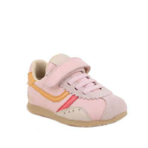 Primigi - Sneakersy dla dziewczynek w różowym kolorze z rzepem