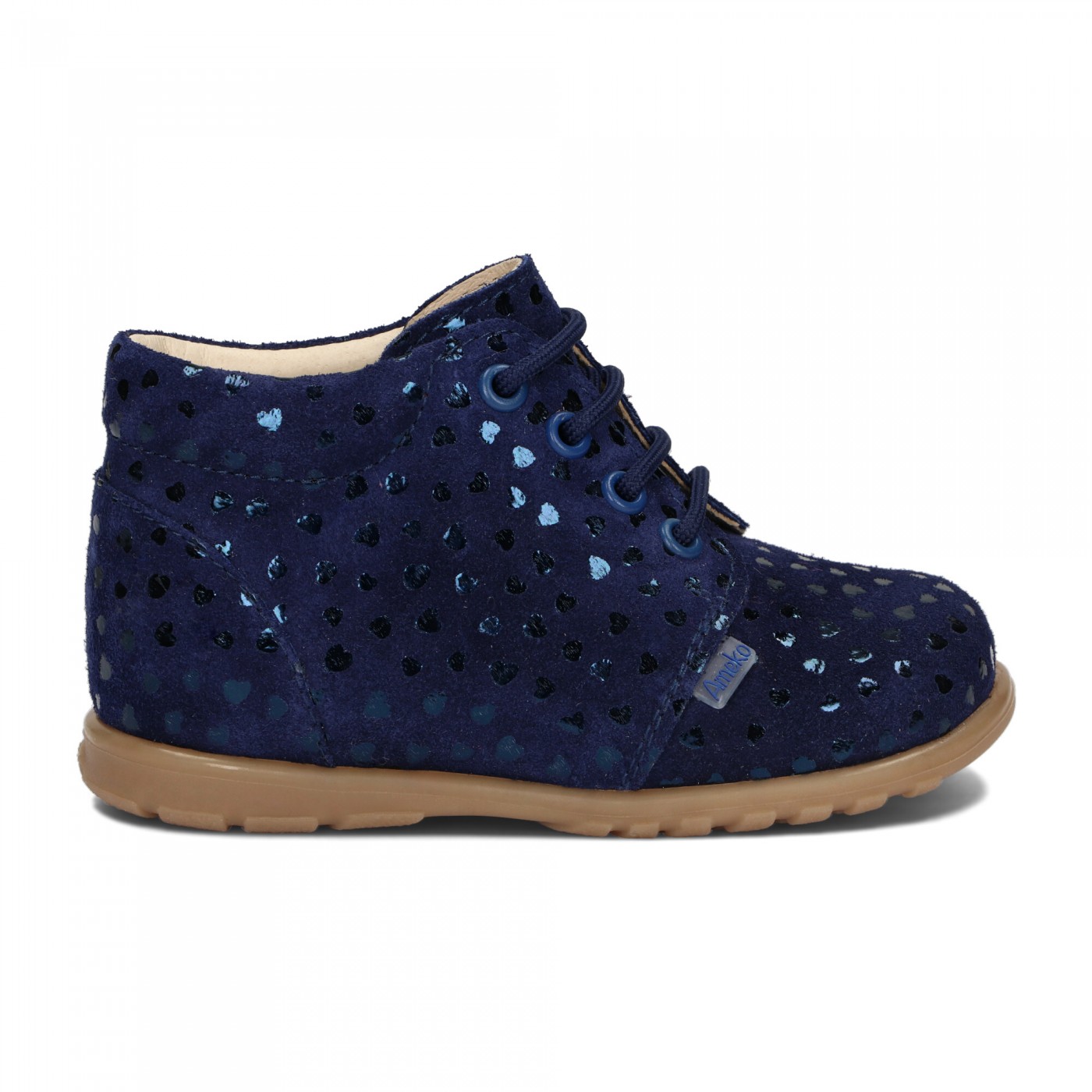 Ameko - pierwsze kroczki A4-W-Blue-hearts. - obrazek 4