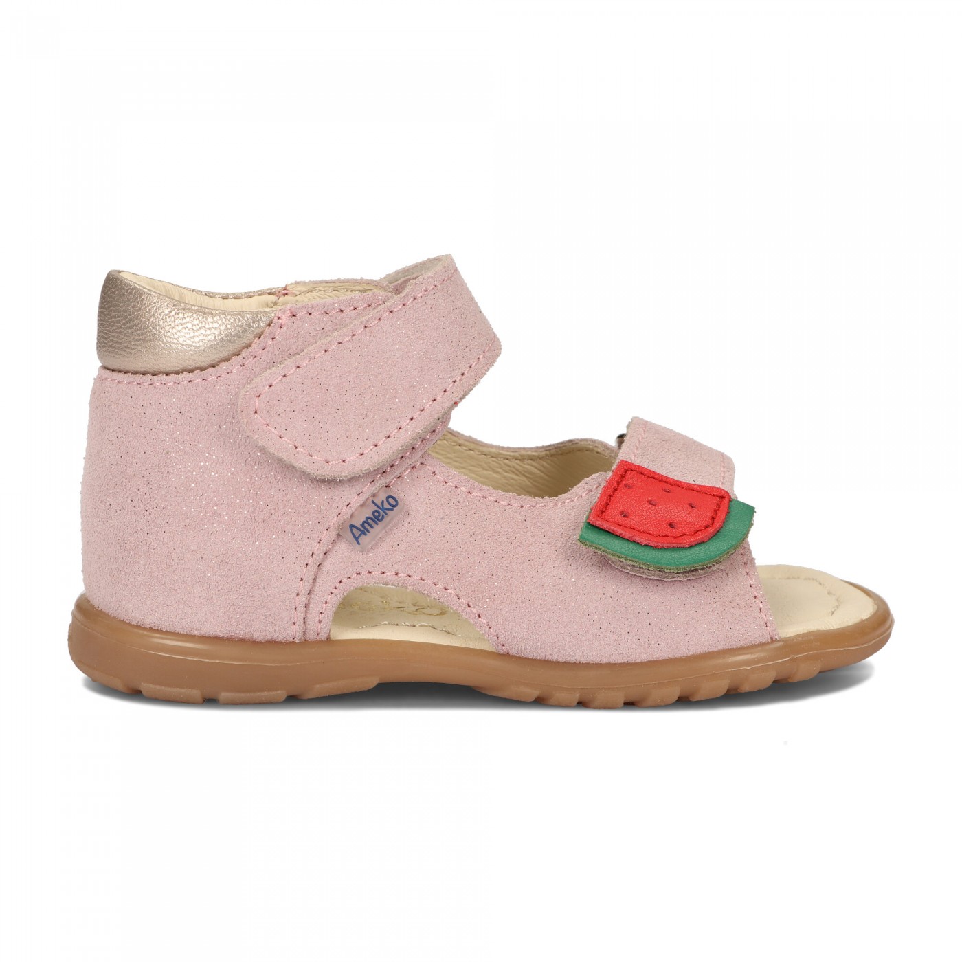 Ameko - Sandały A7-Melon-Pudrowy pyłek - obrazek 2