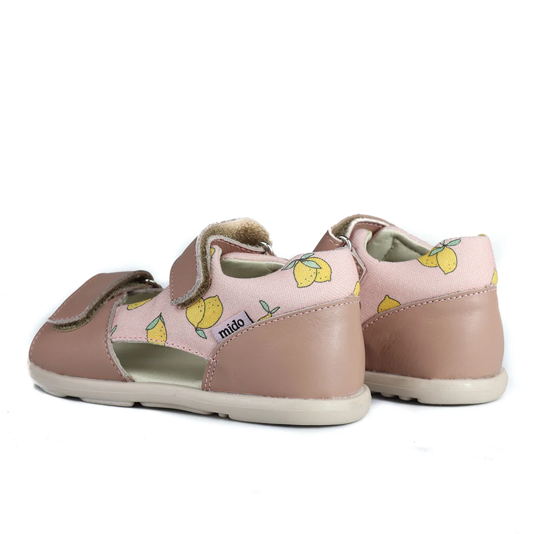 Sandały Barefoot Mido lemon rose . - obrazek 2