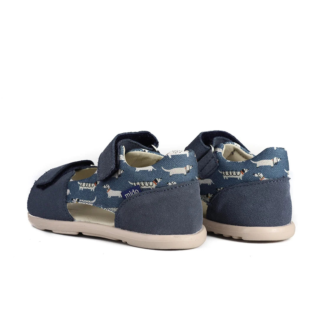 Sandały Barefoot Mido DOGGY BLUE - obrazek 2